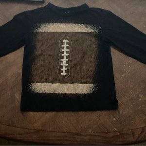 Black football shirt